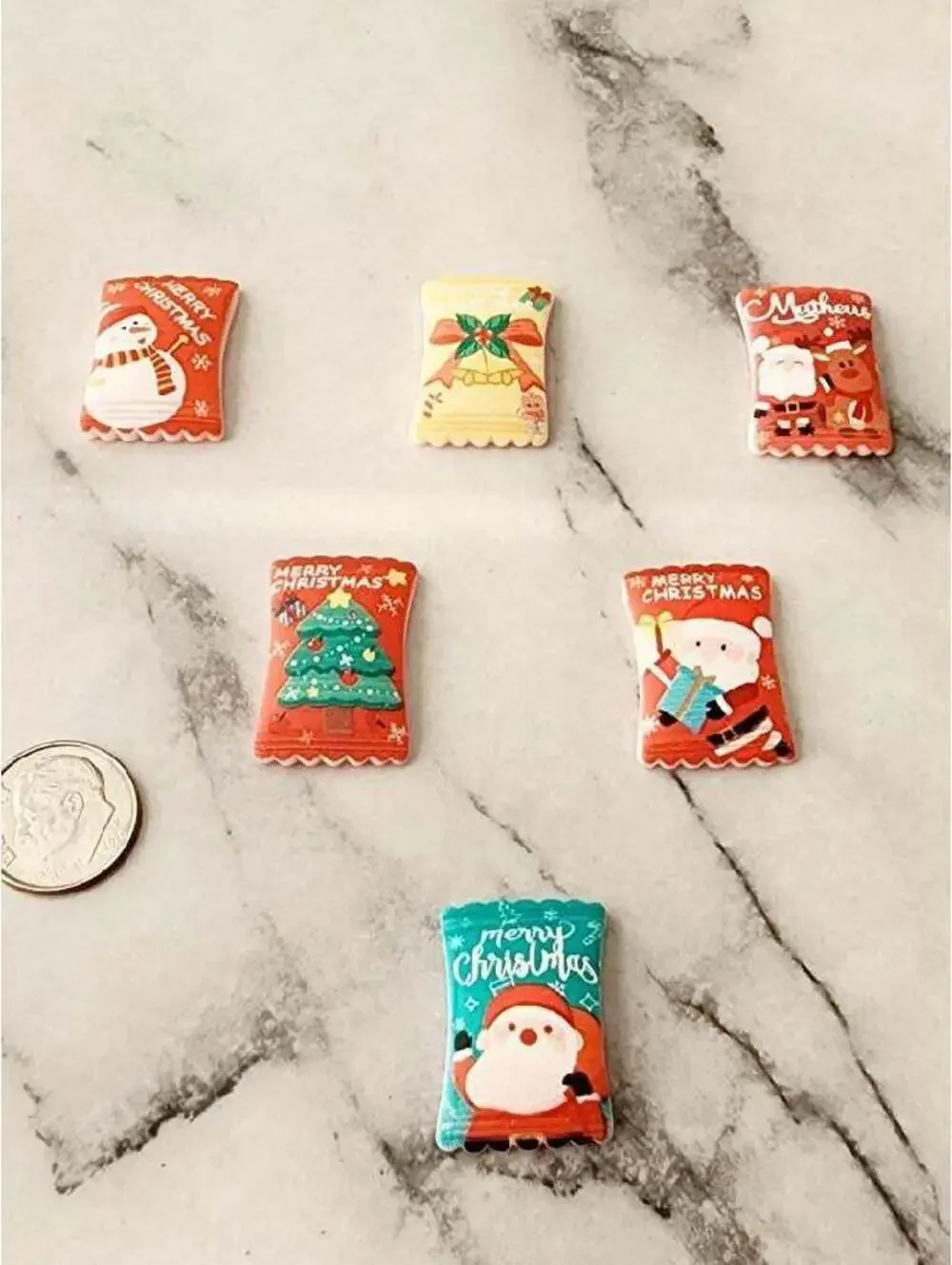Miniature Dollhouse Christmas Cookie Snacks 1:6 scale